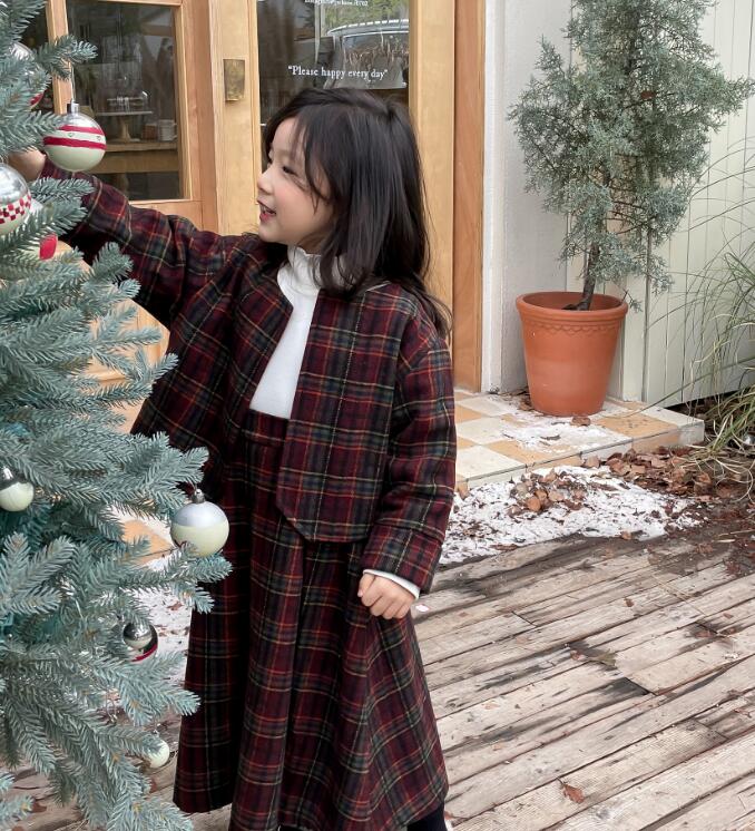 2023秋冬★子供服　コート+スカート　セットアップ★90-140cm★