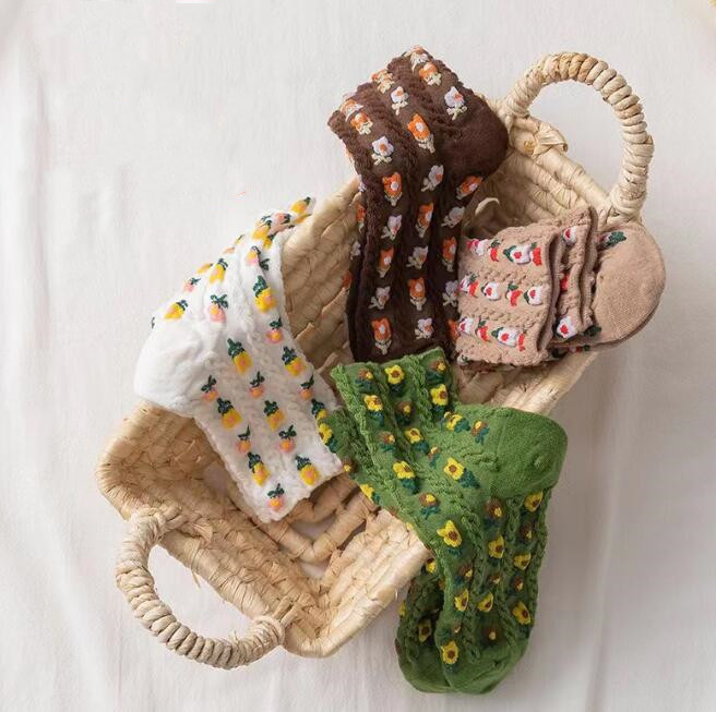 靴下★レディース★ソックス★大人用★女性用靴下★可愛い★花柄★多色