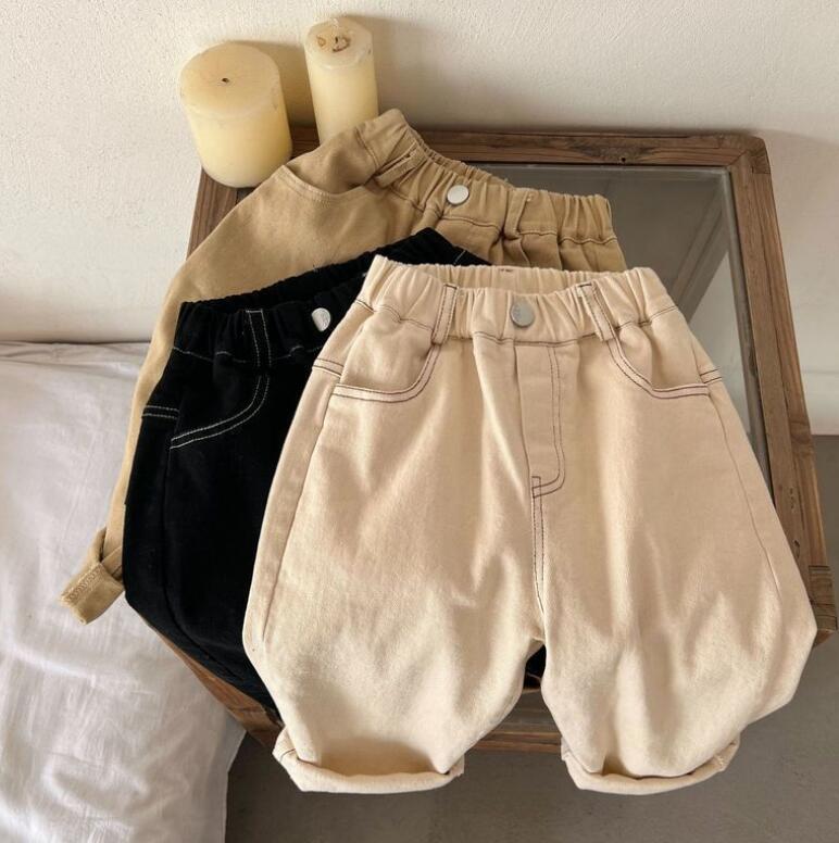 2023★春秋新作★韓国風子供服★ズボン★純色★カジュアル★3色90-140CM