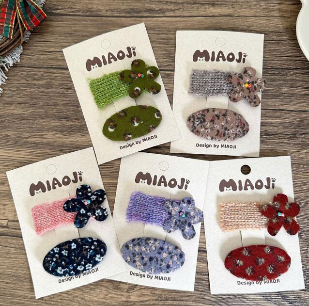 髪飾り★まとめ髪用★ヘアアクセサリー★子供用★キッズ★ヘアピン★2枚入り★多色