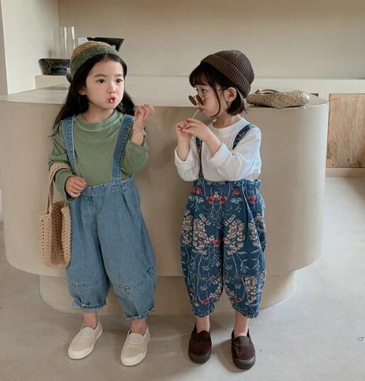 2023★春秋新作★韓国風子供服★サロペット★2色7-15