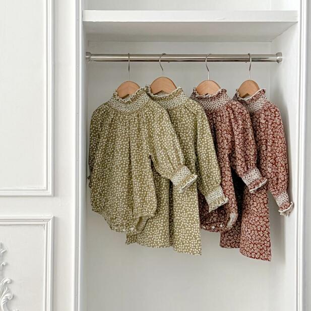 2024新型★ベビー服　ロンパース&ワンピース★66-100/73-110★2色