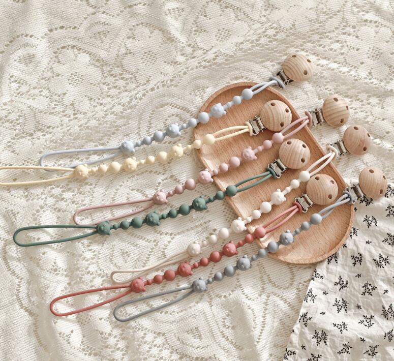 ★おしゃぶりチェーン ★落とし防止チェーン★安全便利　7色