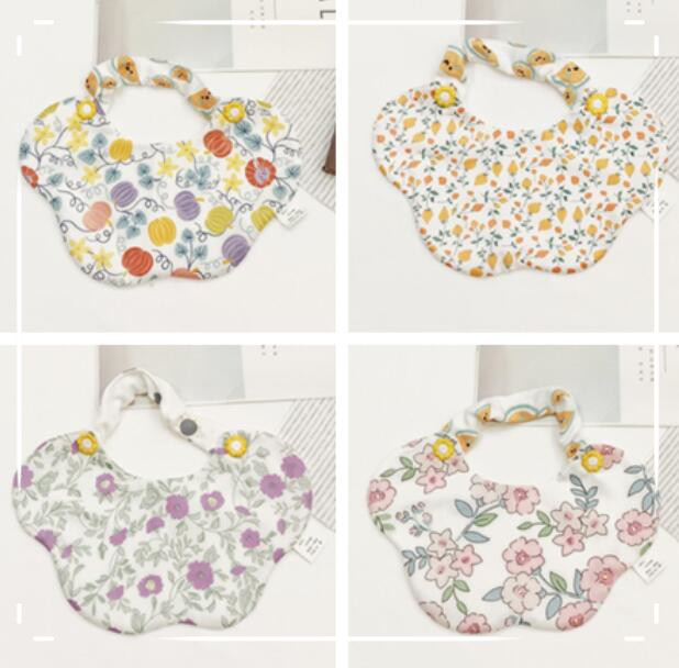 よだれかけ★子供用★涎掛け★ベビー向け★赤ちゃん用★可愛い★花柄★4色