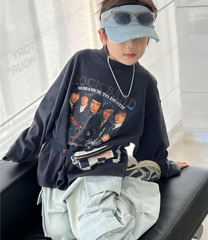 2024★春秋新作★韓国風子供服★Tシャツ★2色90-160CM