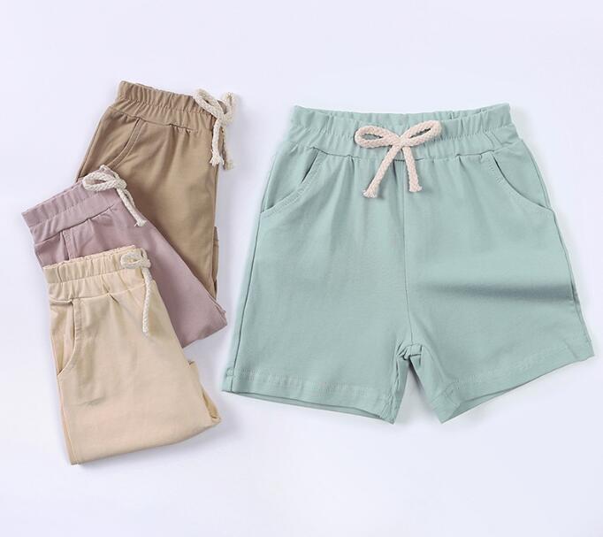 2024新作★子供服★ショートパンツ★韓国風子供服★キッズ　パンツ★無地　男女兼用★6色80-120