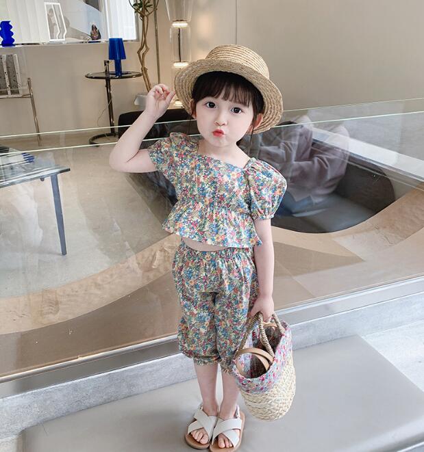 2024★春夏新作★韓国風子供服★トップス+ズボン2セット★2色7-15