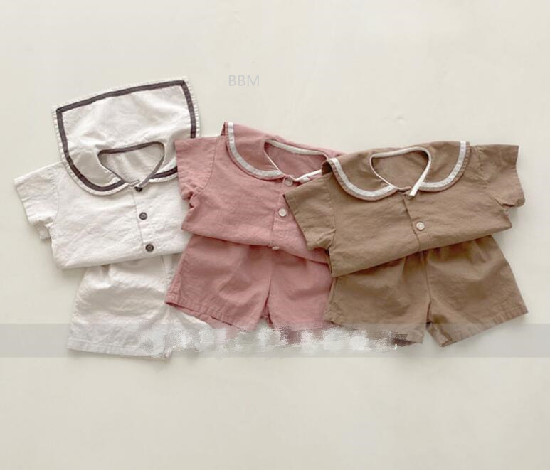 2024★春夏新作★韓国風子供服★トップス+ズボン2セット★半袖★カジュアル★3色70-120CM