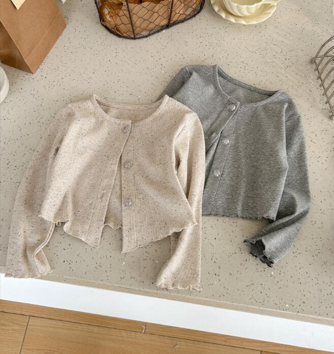 2024★春秋新作★韓国風子供服★カーディガン★2色90-140CM