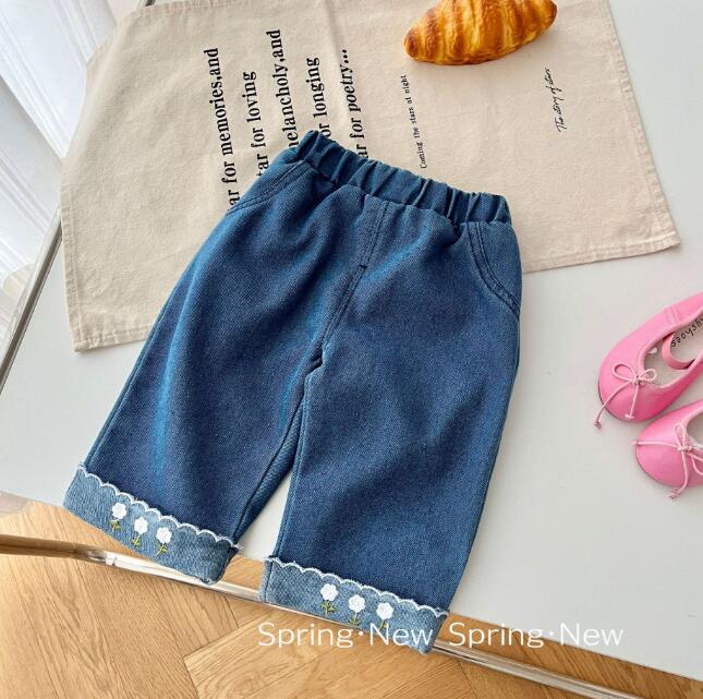 「2024」子供服★ズボン★ジーンズ★ボトムス★韓国風子供服★キッズ女の子★73-120CM