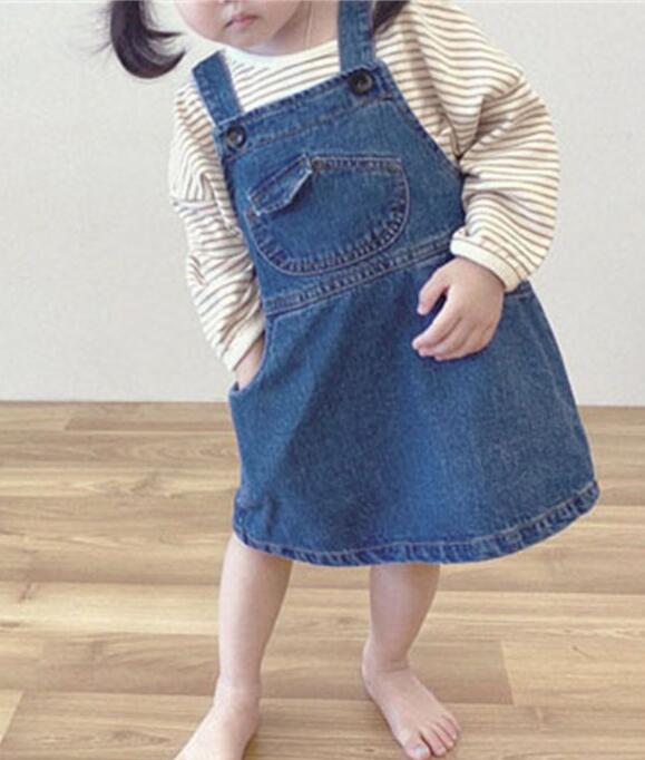 2024★春秋新作★韓国風子供服★ワンピース★袖なし★2色80-130CM