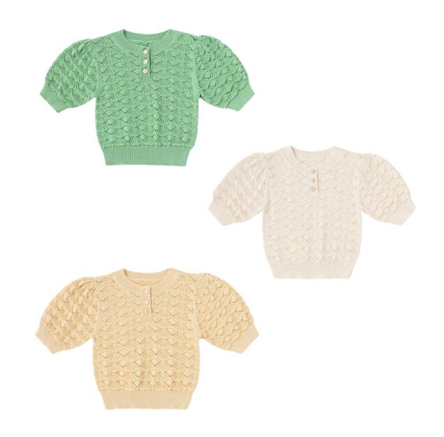 2024年新品★子供服 　ニットトップス★90-140cm★3色
