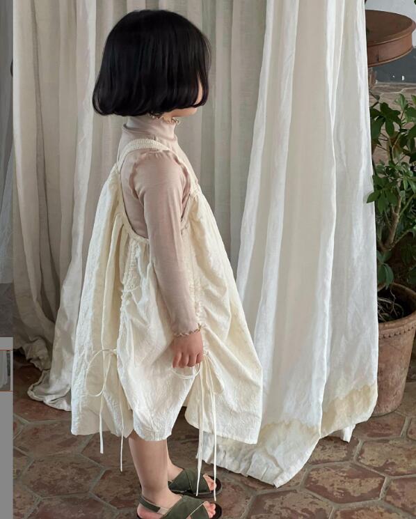 2024★春秋新作★韓国風子供服★吊りワンピース★80-140CM