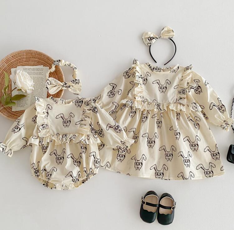 2024春秋★ベビー&キッズ服　ワンピース&ロンパース★66-90/80-120★