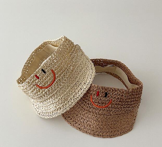 2024年夏新品★子供用★草編み帽子　ハット★2色選べ