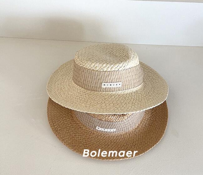 2024年夏新品★子供用★草編み帽子　ハット★2色選べ