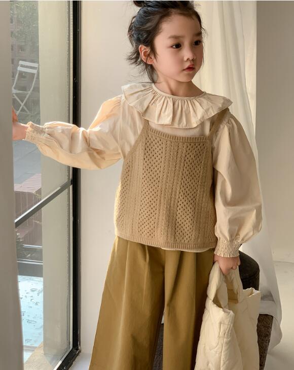 2024★子供服　トップス+ニットベスト&ズボン分けて販売★100-140cm★