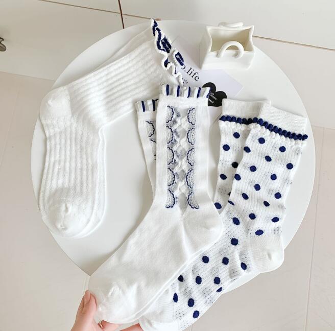 「2024」靴下★レディース★ソックス★大人用★女性用靴下★薄手★可愛い★多色