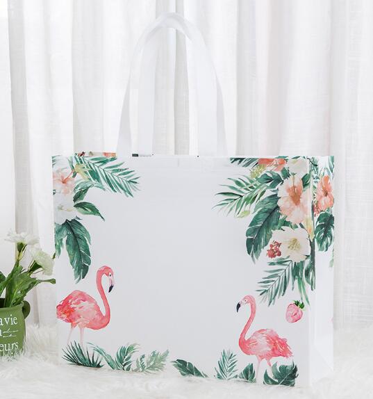 新作★業務用★フラミンゴ★エコバッグ★不織布★ギフトバッグ★手提げバッグ★お買い物バッグ★