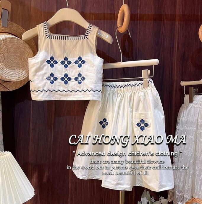 2024新品★子供服　トップス+スカート　セット★90-140cm★