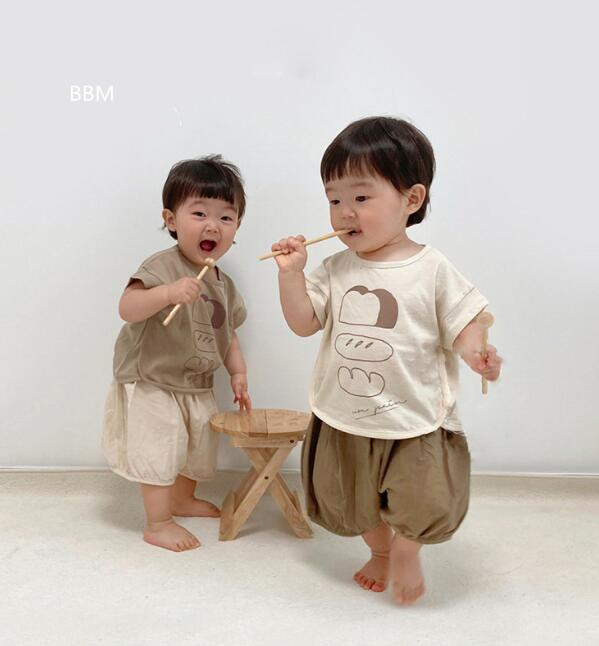 2024★春夏新作★韓国風子供服★トップス+ズボン★2色73-100CM