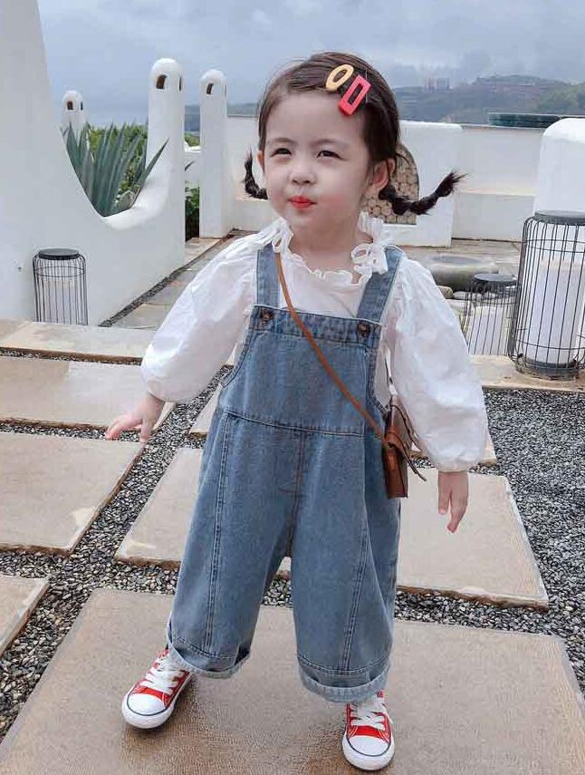 2024★春秋新作★韓国風子供服★トップス★サロペット★分けて販売★5-15