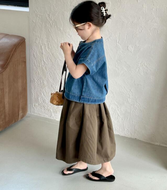 2024年新品★子供服 　トップス&ワイドパンツ分けて販売★90-140cm★