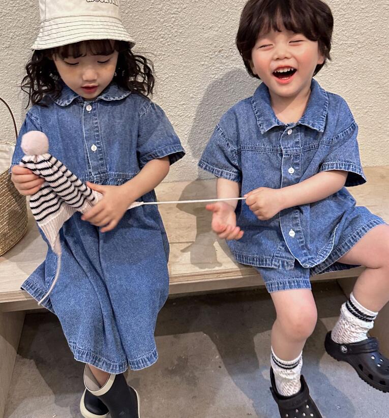 2024★春夏新作★韓国風子供服★ワンピース★トップス+ズボン★2色80-150CM