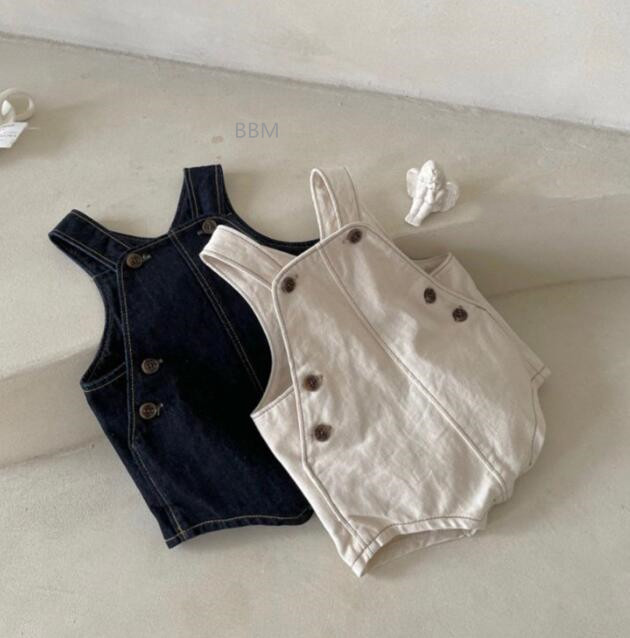 2023★在庫処理★韓国風子供服★サロペット★ロンパース★2色66-100CM