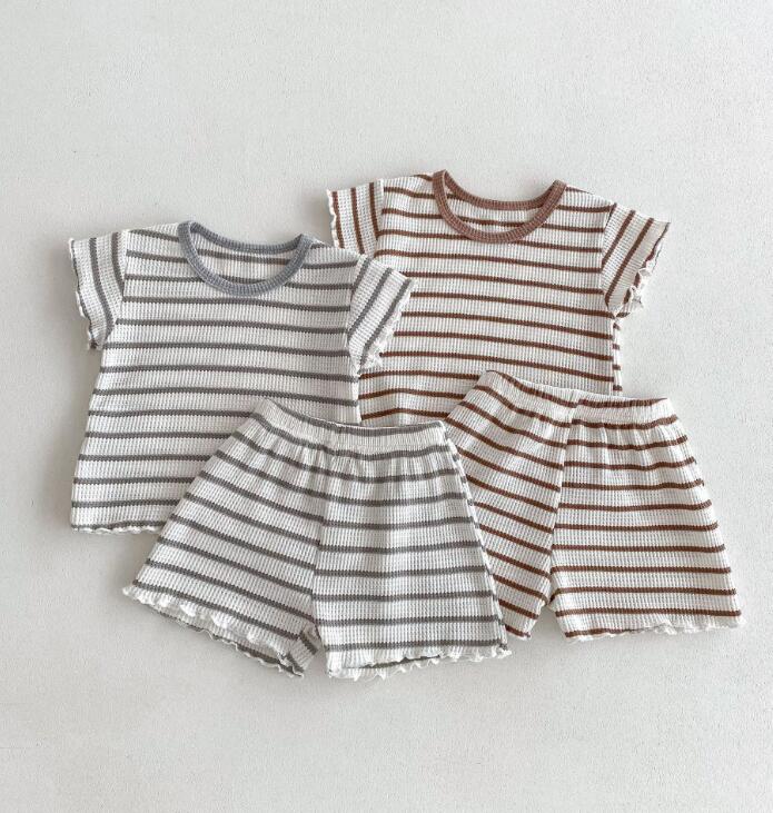 2024★春夏新作★韓国風子供服★トップス+ズボン2セット★2色80-130CM