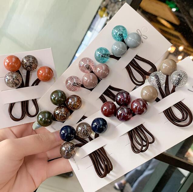 「2024」髪飾り★まとめ髪用★ヘアアクセサリー★子供用★ヘアゴム★2枚入り★可愛い