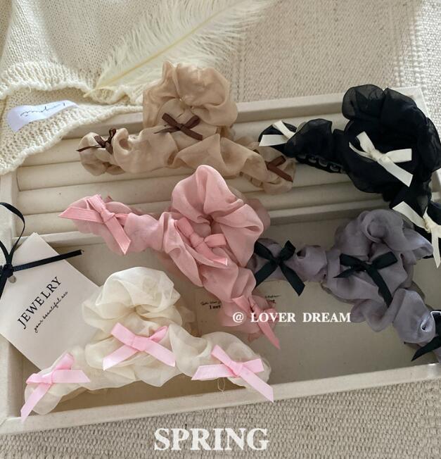 髪飾り★まとめ髪用★ヘアアクセサリー★ヘアピン★レディース★蝶結び★ヘアクリップ★5色