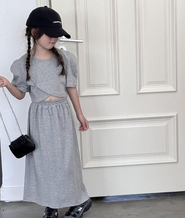 2024夏新品Y★子供服　トップス+スカート　セット★90-150cm★