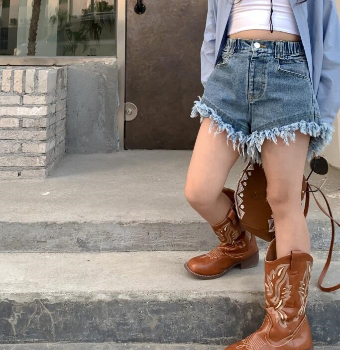 2024★夏新作★韓国風子供服★ショートズボン★ジーンズ★90-140CM