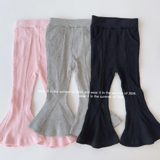 「2024」子供服★ズボン★レギンス★無地★キッズ女の子★韓国風子供服★3色★80-130CM