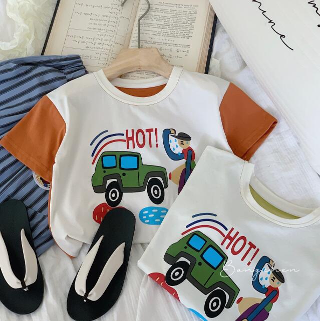 「2024」子供服★トップス★Tシャツ★半袖★韓国風子供服★キッズ★2色★90-140CM