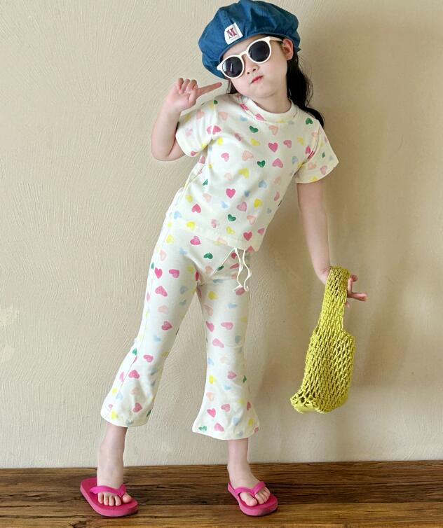 2024夏新品★子供服　トップス+ズボン　セット★90-140cm★