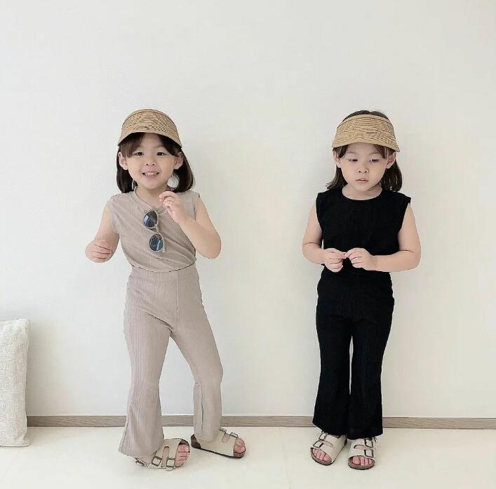 2024★夏新作★韓国風子供服★トップス+ズボン★2色90-130CM　