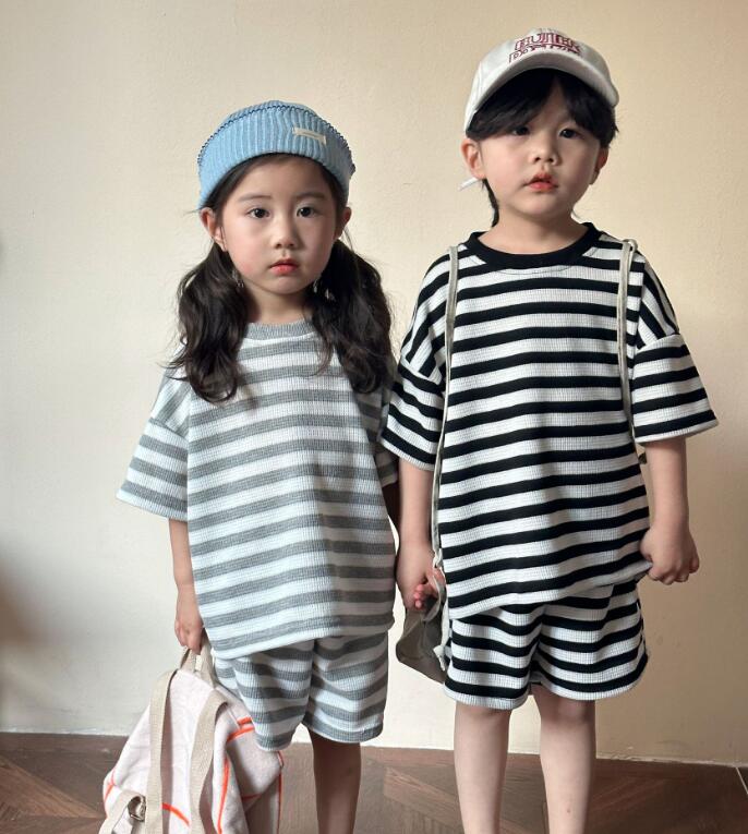 2024夏新品★子供服　トップス+ズボン　セット★90-150cm★2色