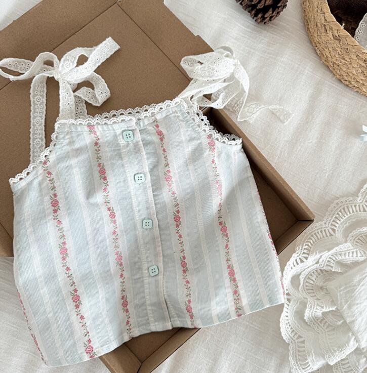 「2024」子供服★トップス★袖なしシャツ★キャミソール★韓国風子供服★90-140CM