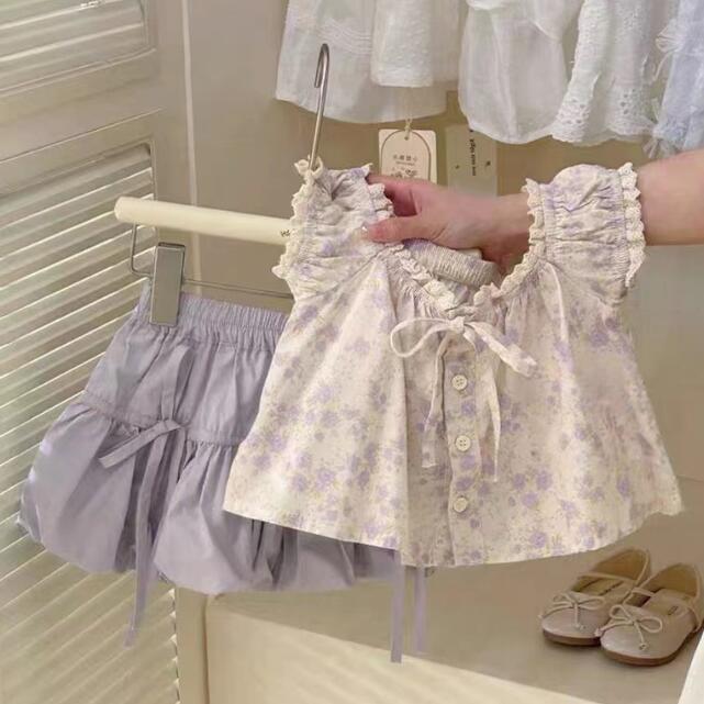 「2024」子供服★トップス+スカート★セットアップ★韓国風キッズ服★90-140CM