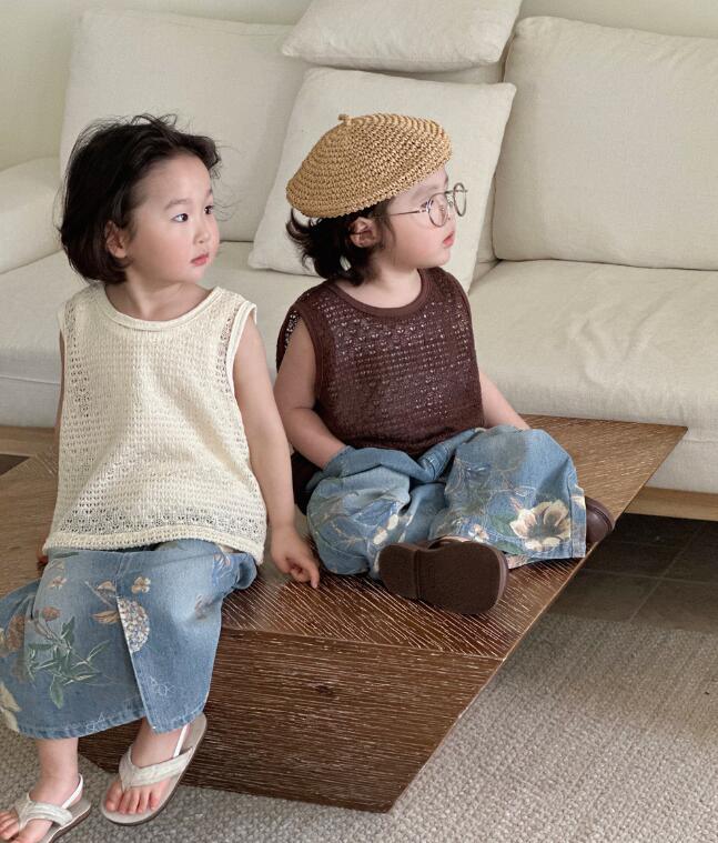 2024★夏新作★韓国風子供服★トップス★ジーンズ★分けて販売★90-140CM