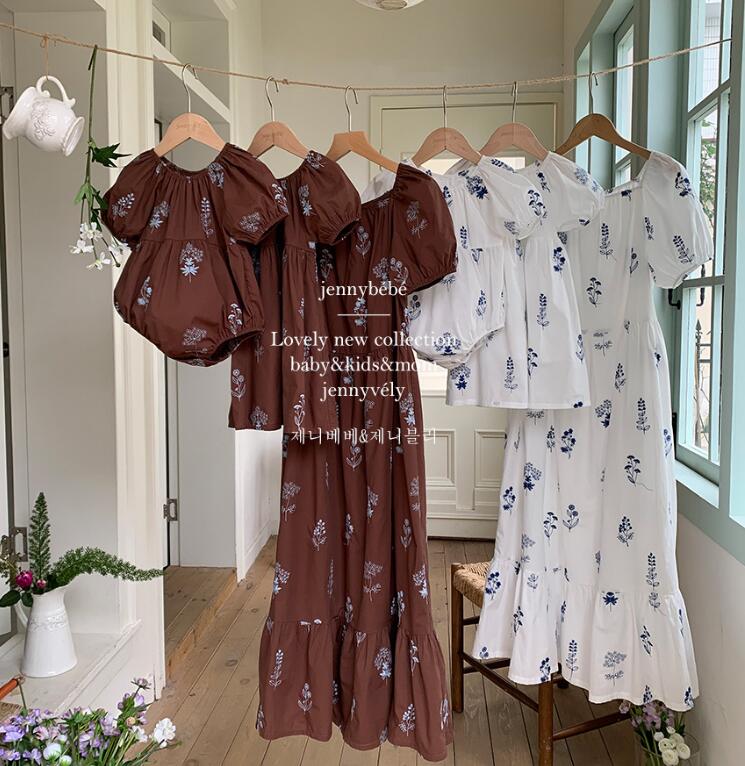 2024新品jen★ベビー服&親子服★ロンパース&ワンピース★66-90/90-130cm★2色