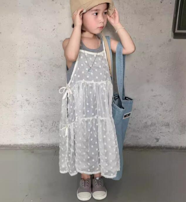 2024夏新品★子供服　トップス+ワンピース　セット★90-140cm★