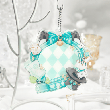 DIYパーツ 痛バッグパーツ 推し活素材 缶バッジ用 パッチ 猫耳チェック柄 ロゼット アクリル キーホルダー