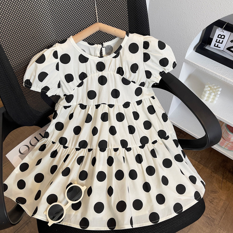 「2024」子供服★ワンピース★水玉★韓国風子供服★90-140CM