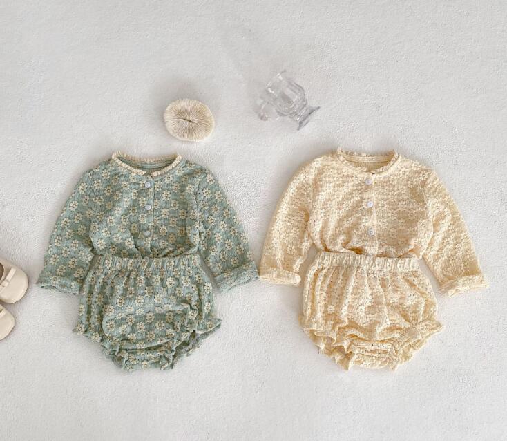 2024秋新品★子供服　セットアップ★66cm〜100cm 2色