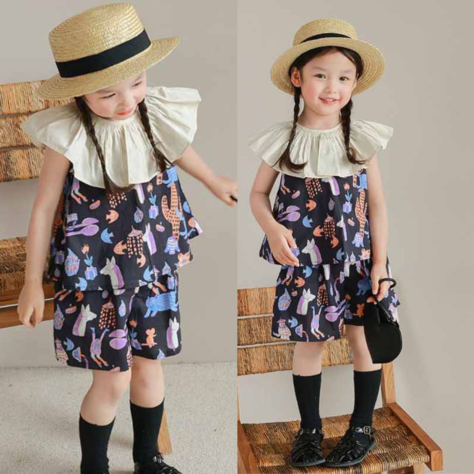 2024★夏新作★韓国風ベビー服★トップス+ズボン★7〜15