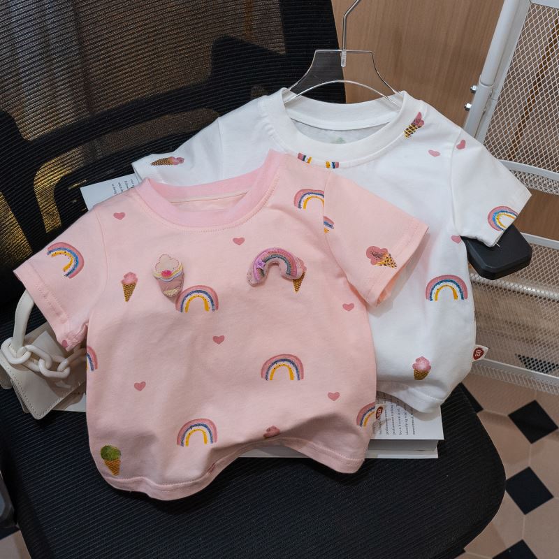 「2024」子供服★トップス★Tシャツ★韓国風子供服★2色80cm〜130cm