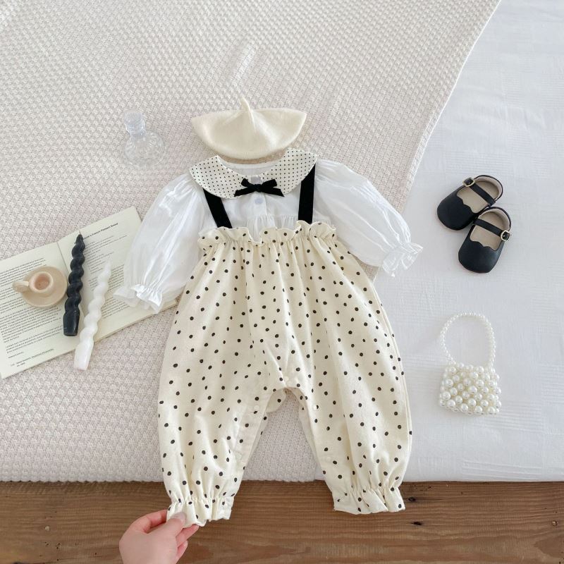 2024新品★子供服　トップス+サロペット　セットアップ★66cm〜100cm